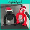 Gorilla Tag Plüschtier Niedliches und Lustiges Stofftier Spielzeug mit Weihnachtsmütze