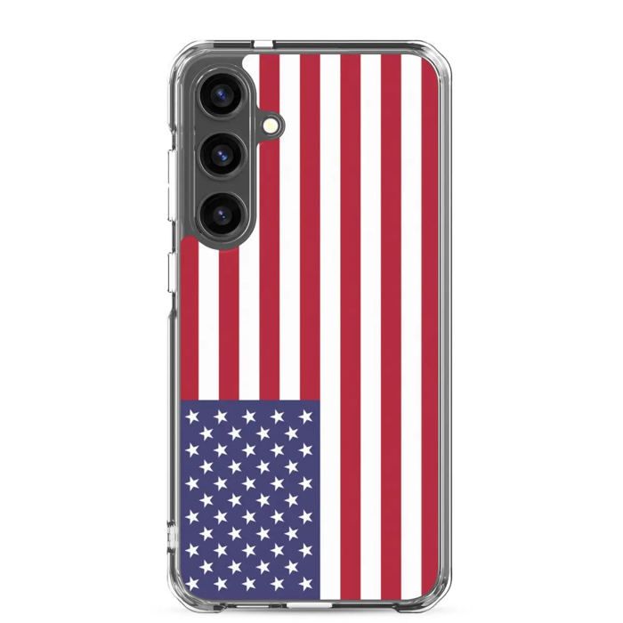 Coque Téléphone - Samsung - Galaxy S22 Ultra - Drapeau États-Unis - Souple - Multicolore