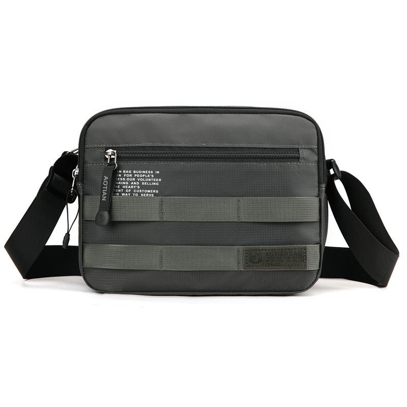 

Мужская сумка через плечо в стиле «Оксфорд» Color Block серый