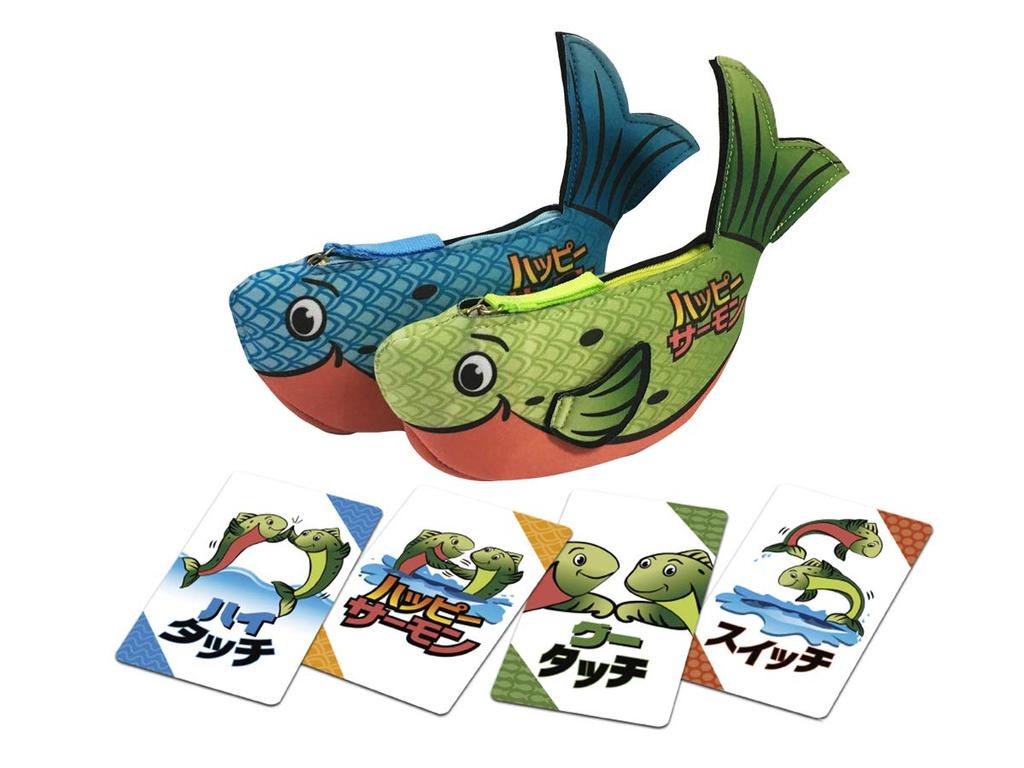 Happy Salmon Card Game Japanese Version Blue