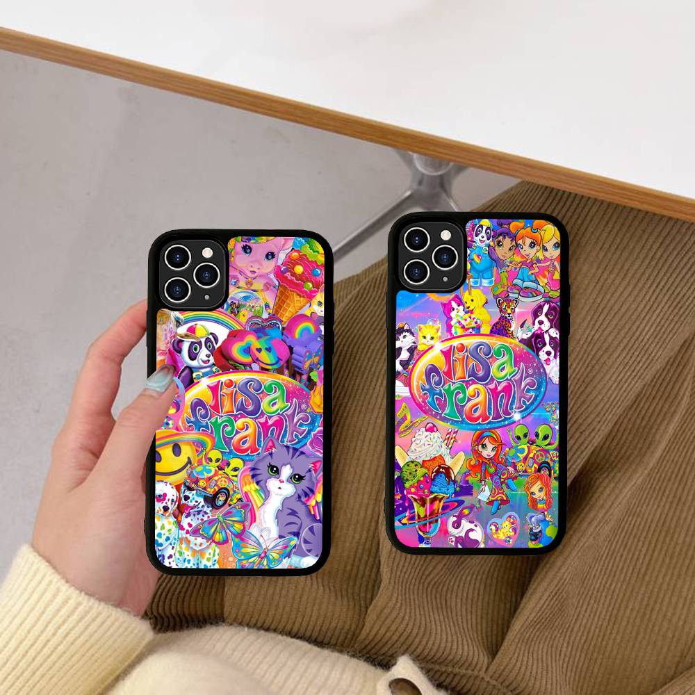 Lisa Frank Art Phone Case For IPhone 16 Pro Max 15 14 Plus 14 13 12 11 17 PC+TPU Cases Back Cover