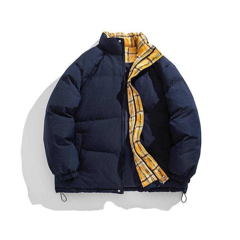 

American retro down cotton-padded jacket men s winter thickened bread jacket cotton-padded jacket women s winter jacket men s cotton-padded jacket 3XL