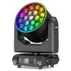 U`King 19x15W LED Wash Bee Eye Moving Head Light RGBW Beam Zoom Moving Head Stage Light With Light Strip