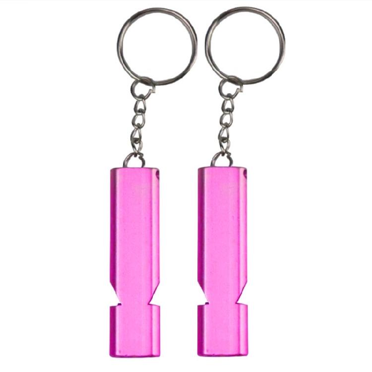 Double Tube Survival Equipment Aluminum Alloy Whistle for Survival Lifesaving