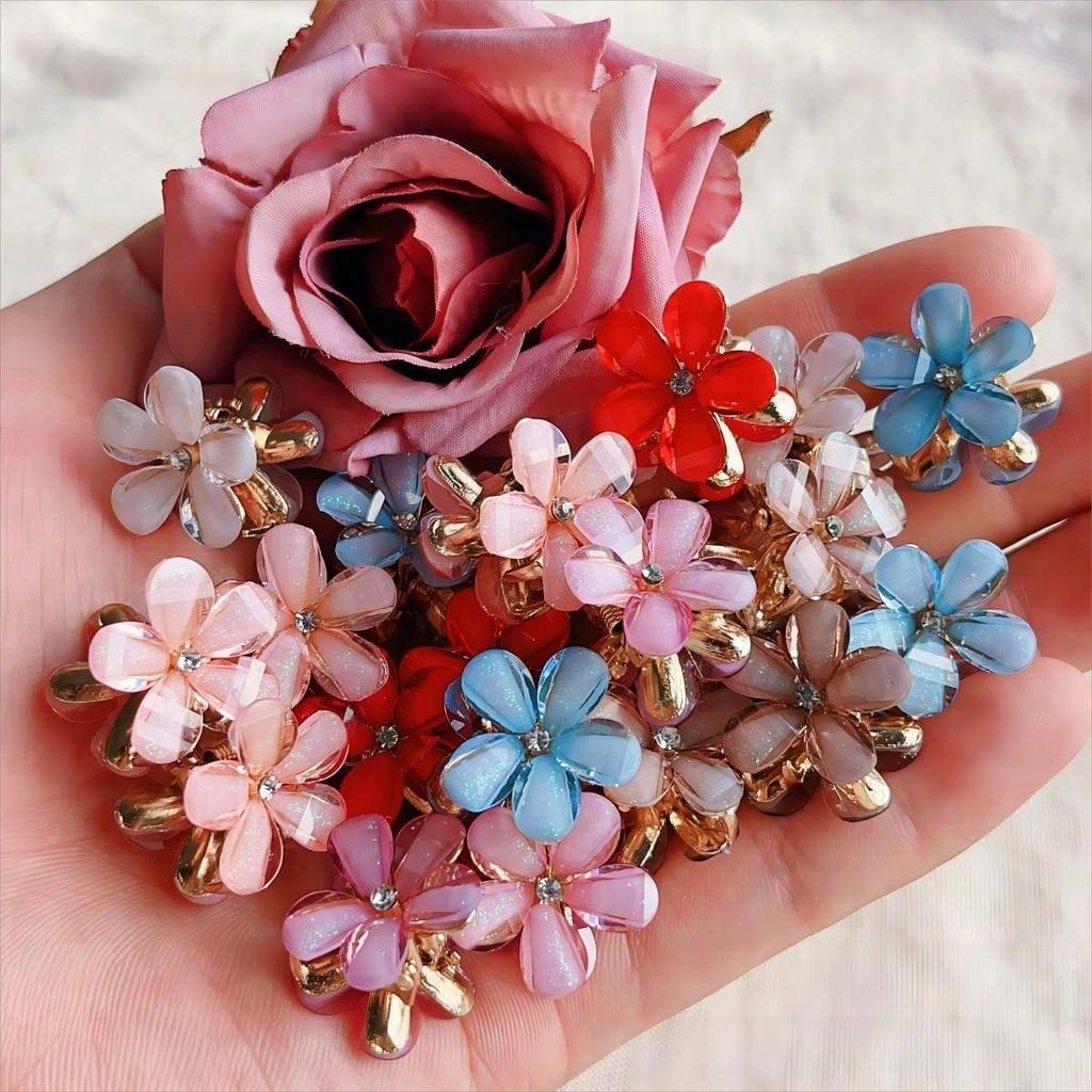 10 Stück Super Fee Blume Kralle Clip Haarspange Seitenhaarwurzel Mädchen Clip Haarschmuck Kopfbedeckung,Haarteil,Schulterpartie,Ausfallendes Haar