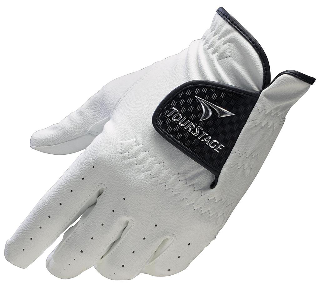 BRIDGESTONE TOURSTAGE GLTS24 Golf Glove, White, 25cm, Men's