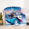 Winter Snowman Adventure Blanket Soft Warm Cozy Suitable for Seaside Chair Couch Four Seasons Universal Warmthful Decor