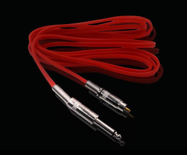 2.4m RCA Soft Silicone Tattoo Machine Direct Plug Hook Line Auxiliary Tool.