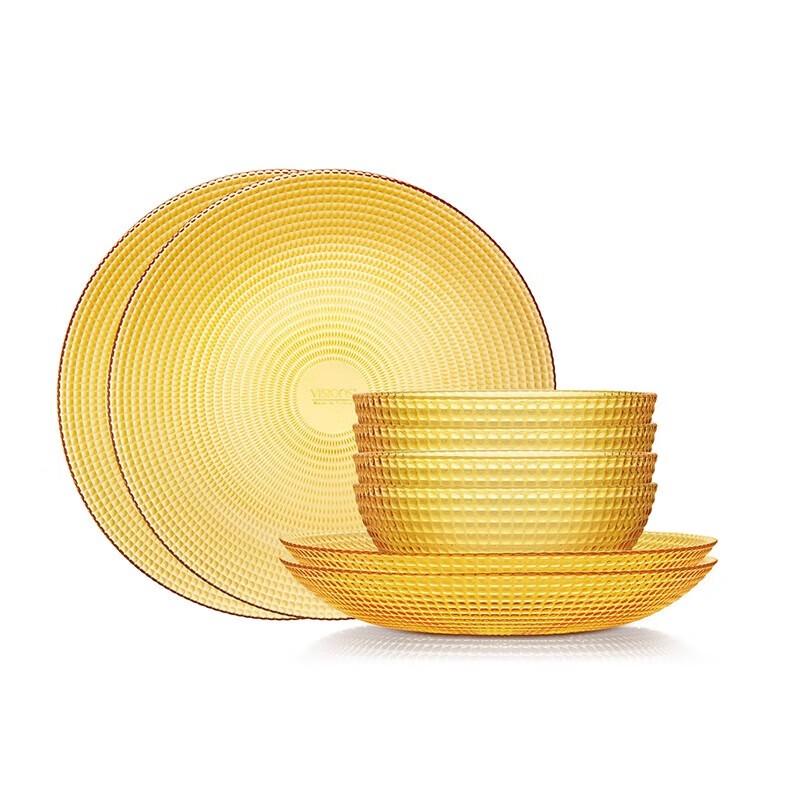 VISIONS Crystal Dot Glass Dinnerware Set