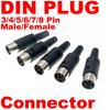 Chassis Cable DIN Male Female Plug MIDI Power Source Plug Male/Female DIN Plug DIN Connector