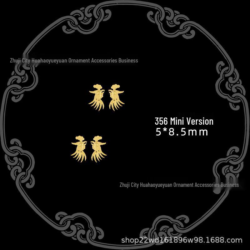 Opera Phoenix Crown Mini Butterfly Doll DIY Copper Flower Pieces