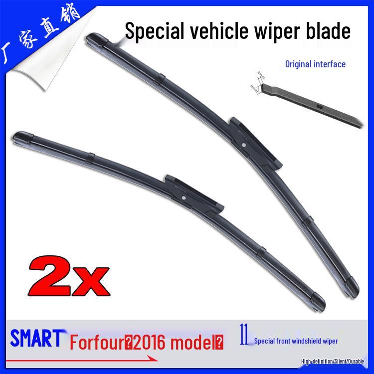 Original Bayonet Interface Frameless Wiper Blades for Smart Forfour 16/17/18 Models Forfour [2017 version]