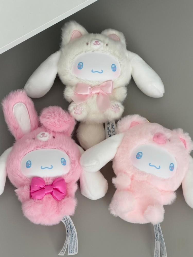 TOPTOY Cinnamoroll Tierparty Serie Vinyl Plüsch Trendiges Spielzeug Figur Schreibtisch Dekoration Plüschtier Geschenk für Erwachsene