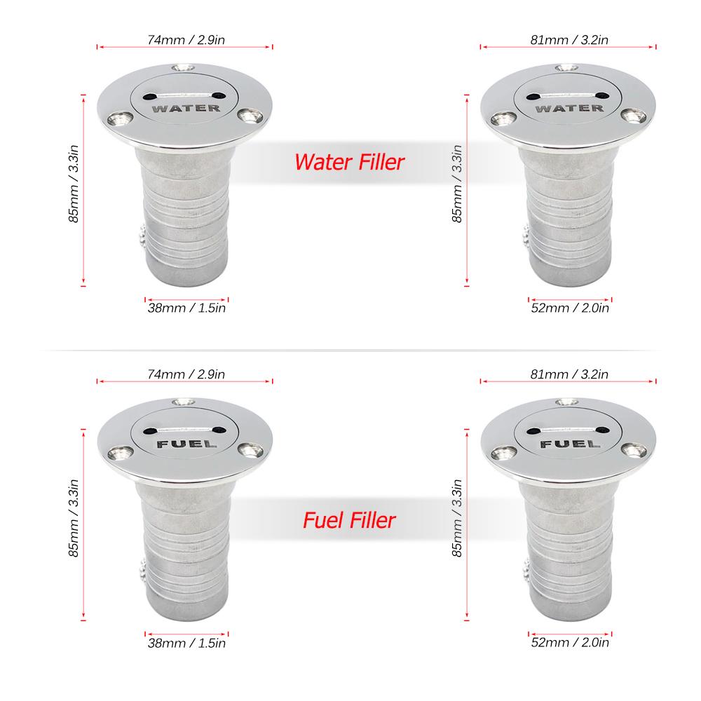 Automotive Heavy Duty Boat Water Tank Fill Filler with Key Cap for