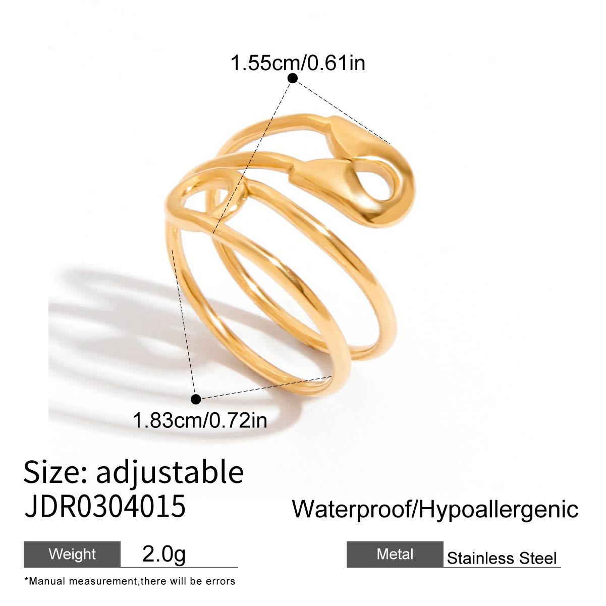 Jiedin European and American rings titanium steel does not fade jewelry rings popular jewelry stainless steel