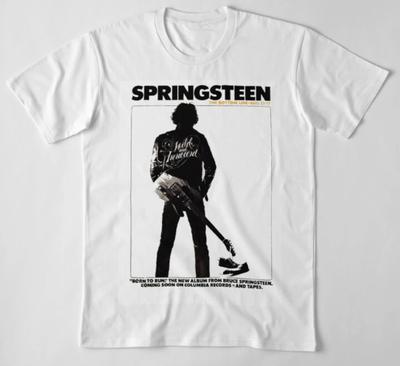 Bruce Springsteen Koncertní turné Pevné bavlněné bílé tričko Pro muže Všechny velikosti BL387 Unisex tričko