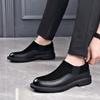 Designer Cow Suede Business Men's Dress Shoes Autumn Winter Velvet Warm Men Platform Shoes Large Size Ankle Boots Male