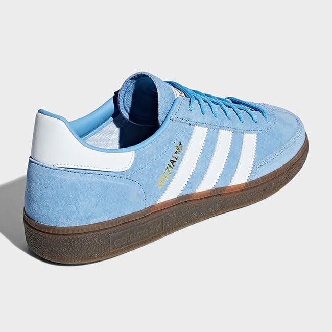Adidas Originals HANDBALL SPEZIAL Gum Sole Sneakers BD7632 Light Blue for Men and Size (BD7632) Women, 24.0cm