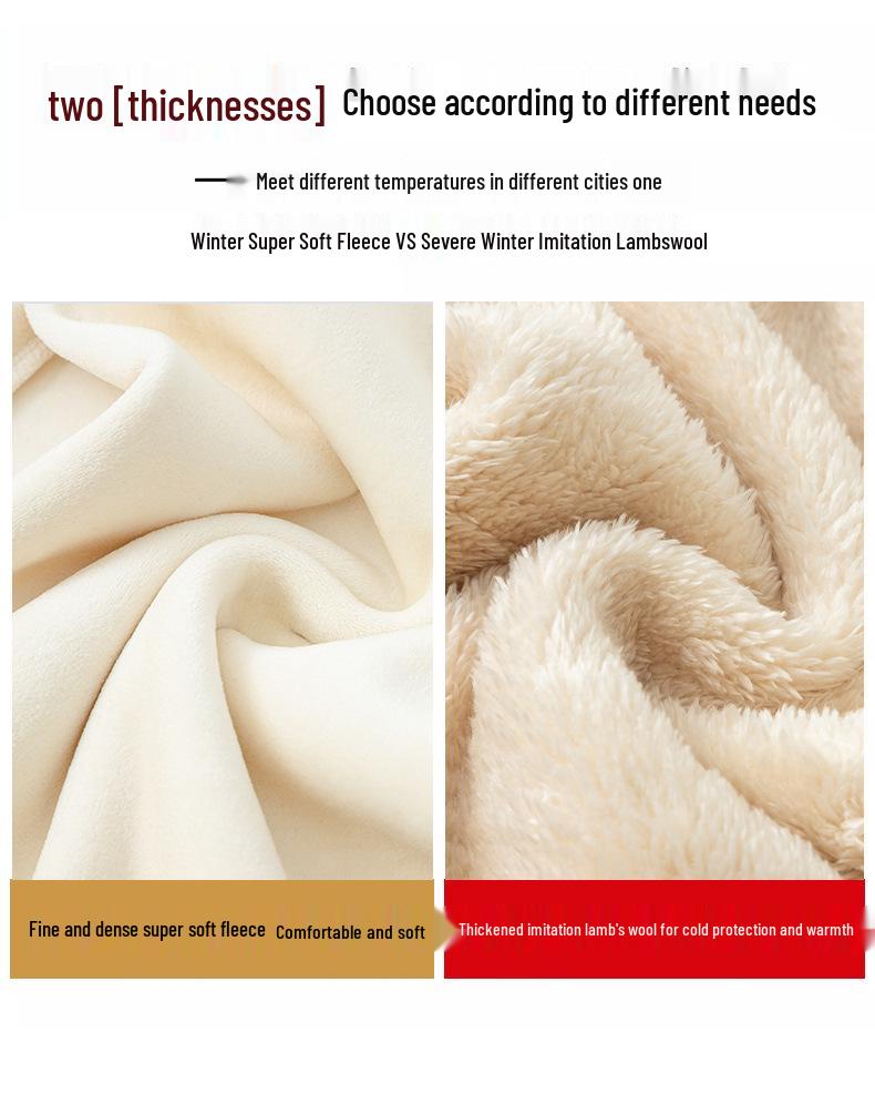 Chenille Lambswool High Waist Wide Leg Pants Women - Autumn/Winter Slimming Warm Straight Leg Pants