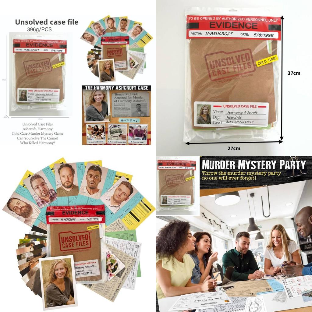 Unsolved Case Files Harmony Ashcroft Card Game With Interactive Play For Family Fun And Brain Development