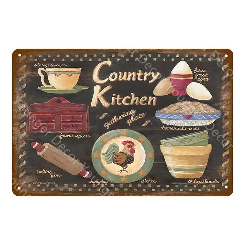 Wonder Bread Metal Signs Handmade Pies Vintage Poster Kitchen Decor Cafe Bar Shop Decorative Plate Food Cook Wall Sticker YI-154