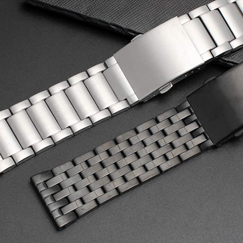 Chocoman Diesel Stainless Steel Watch Strap, 22mm, 24mm, 26mm, 28mm, 30mm, with 3 Spring Bars, Removal Tool, and Box