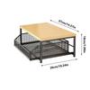 Kitchen Vegetable Storage Rack Vertical 2-Tier Organizer Rack Iron Standing Storage Shelves Drawer Fruit Storage Rack