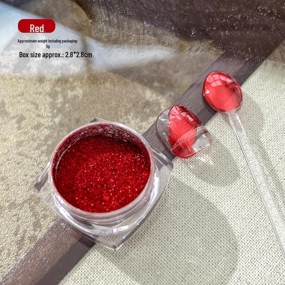 

Пудра для ногтей Волшебное зеркало - 6 Супер Ярких Блестящих Цветов, Мелкий Глиттер Лед для Кожи, Украшения для Ногтей.