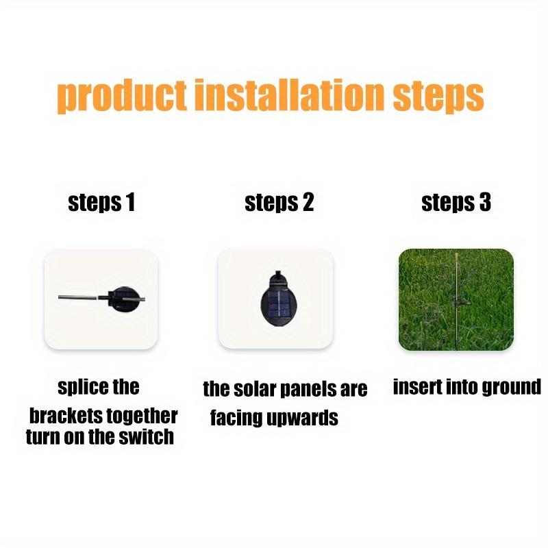 Solar LED Garden Lights - 8 lighting modes,colorful color-changing decorative lights,energy saving,garden lighting,stylish design,durable construction