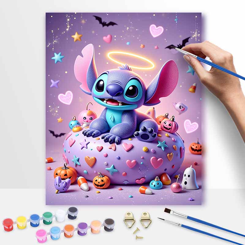 Disney Stitch Oil Painting Art Kit Handmade Painting Diy Home Decoration