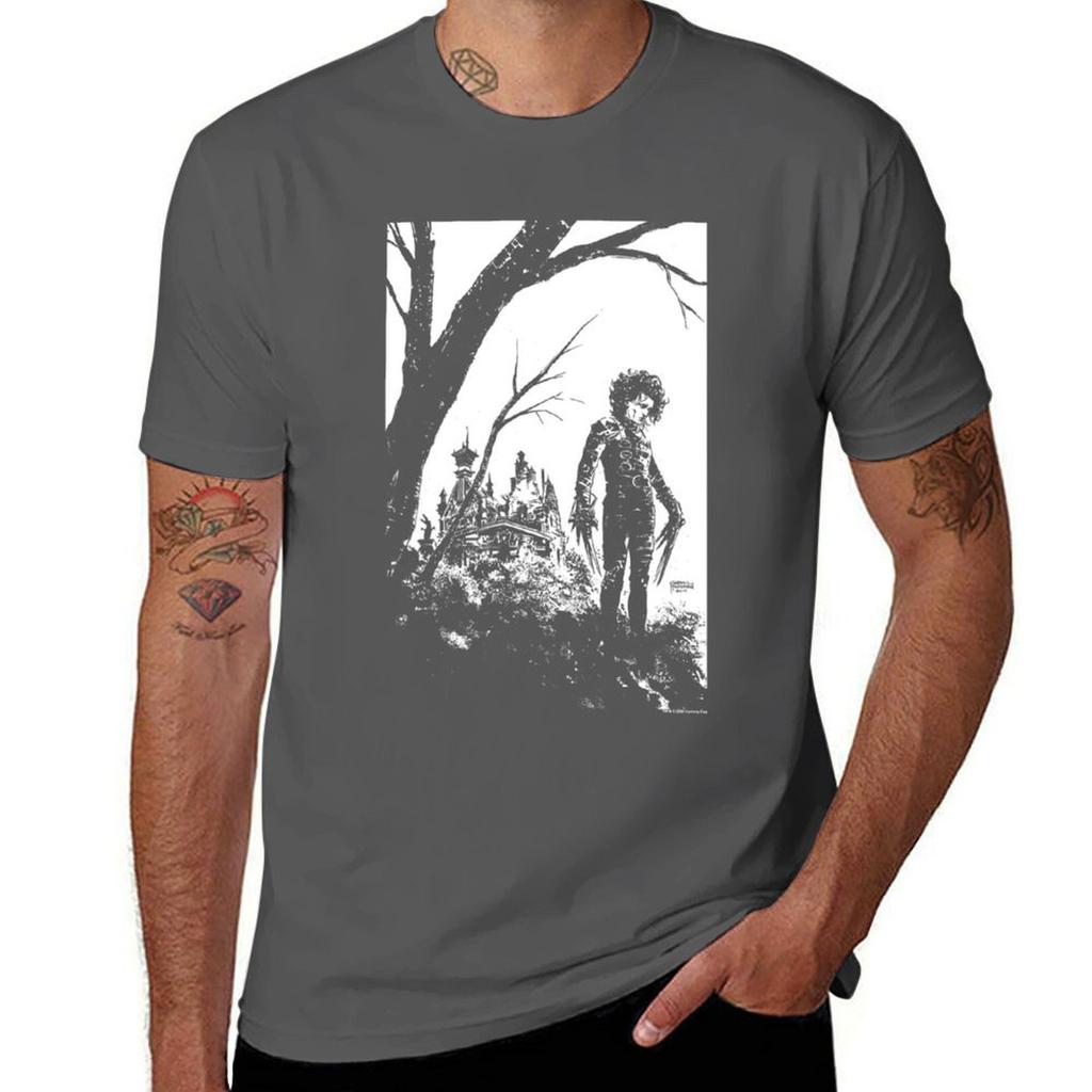 Edward Scissorhands Simple Poster Tshirt Plus Size Street Style Tee Tshirt