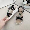 Fashion 2025 New Women Summer Sandals Women Shoes Bohemia Beach Flat Casual Sandals Leisure Female Women Slip On Sandalias