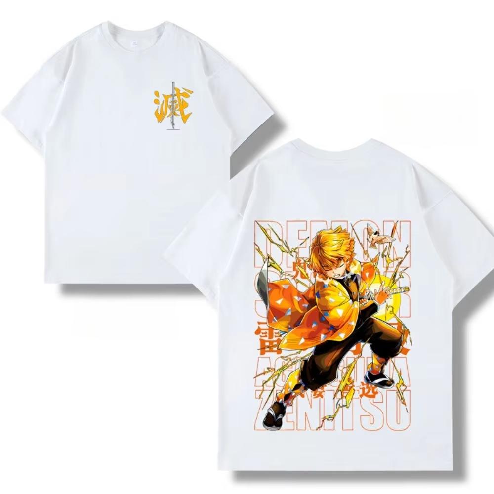 

Demon Slayer Anime Printing Cotton Tshirt Unisex and Women Comfortable Fashion Street Y2K Summer Trend Harajuku Tshirt 4XL