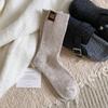 Thicken Middle Tube Socks Heel Label Women's Socks Fashion Winter Socks