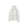 Converse Down Jackets Women's Ecru Hooded Non Detachable Moderate 10019787-A03