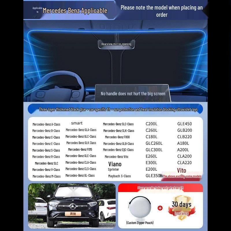 Car Sunshade Windshield Curtains - Heat Insulation & Summer Cooling