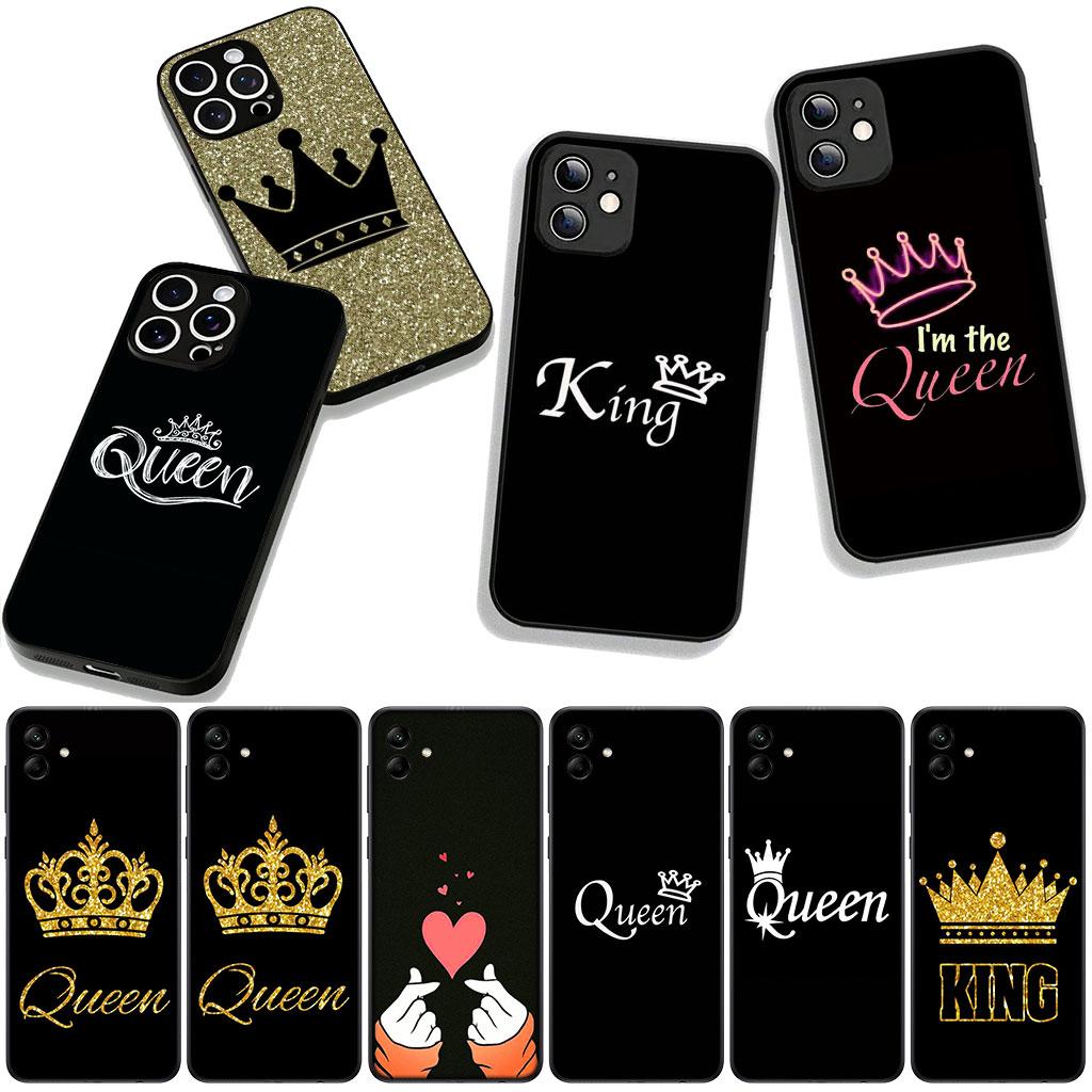 for Motorola Moto G54 G05 G24 G55 G75 G85 G15 G57 G86 Power Edge 50 30 Ultra Fusion neo Pro Case Heart Crown King Queen Princess