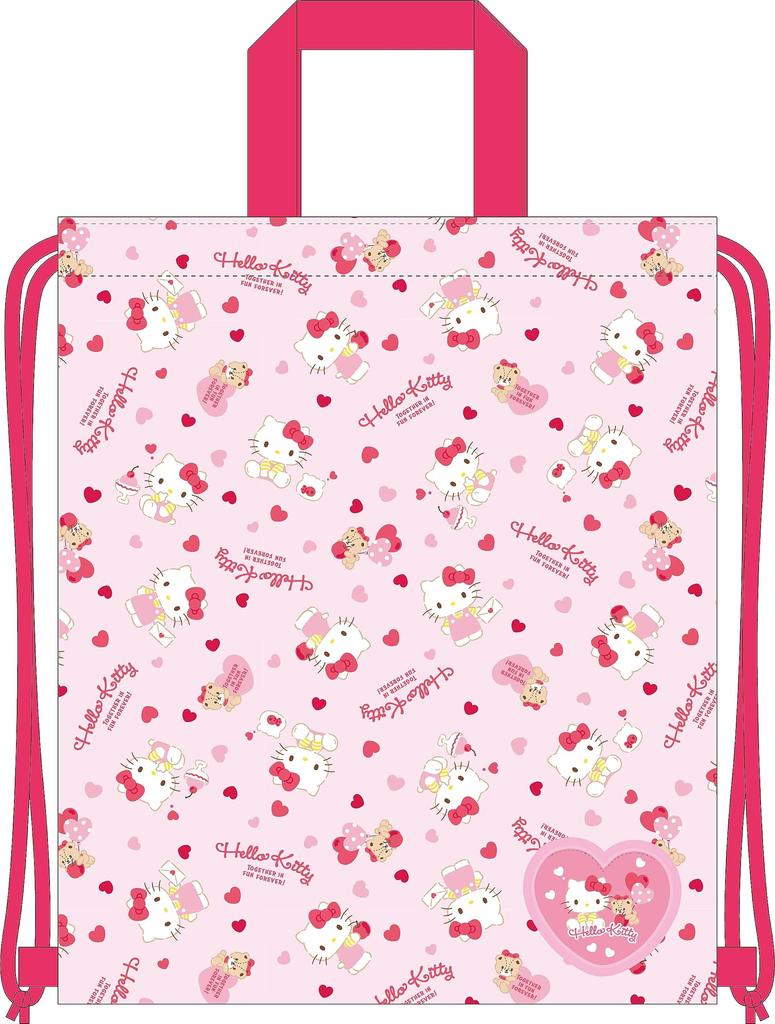 Takanami Create Quilted Knapsack Hello Kitty For and Extracurricular Activities [120813] Kindergarten, School,