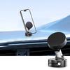 Portable 360° Rotatable Vacuum Suction Cup Mobile Phone Holder Magnetic Double-sided Car Phone Holder Mini Vehicle Accessories