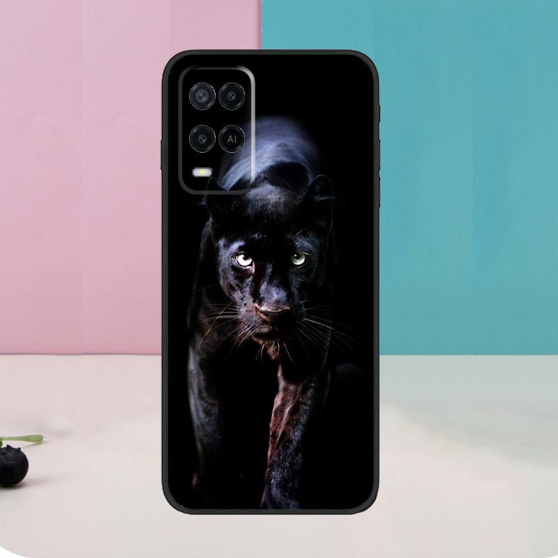 Cheetah Panther For OPPO A74 A94 A54 A58 A78 A98 A5 A9 A53 A15 A52 A72 A17 A57 A77 A16 A76 A96 A57S Case