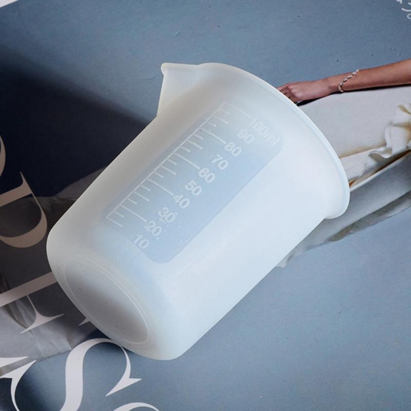 Resin Glue Tools Set Silicone Stirrer Stirring Rods 100ml Measuring Cups Mixing Cup Card Slot Cup Dispensing Cup