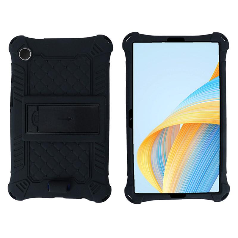 

For Samsung Galaxy Tab A9 Case Anti-drop PC+Silicone Tablet Cover with Shoulder Strap Pink