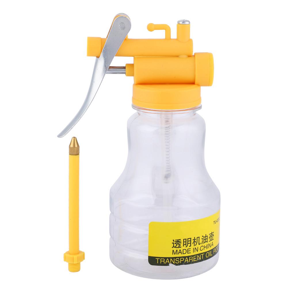 TU 0280 Transparent Oil Pot Bottle Machine Oil Pot Can Oil Sprayer 350g Hard Tube