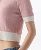MUSINSA STANDARD WOMAN Women'S Boucle Knitted Polo Shirt [Light Pink]