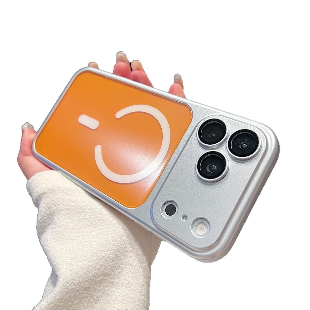 2-in-1 magnetic attraction is suitable for Apple 17promax mobile phone case electroplating colorful Apple 16 anti-drop 15 protective hard case