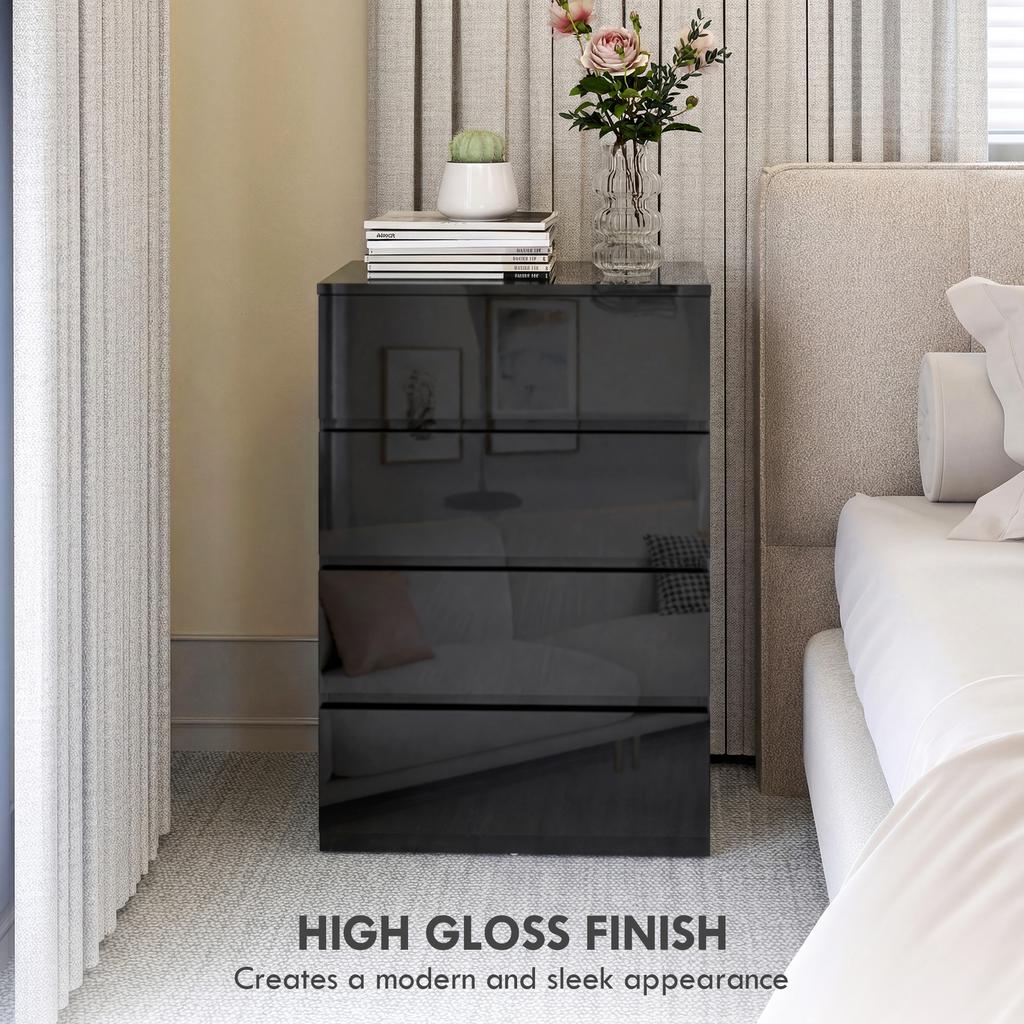 Chest Of Drawers 4 Drawer Storage Cabinets Modern Dresser Storage Drawer Unit For Bedroom