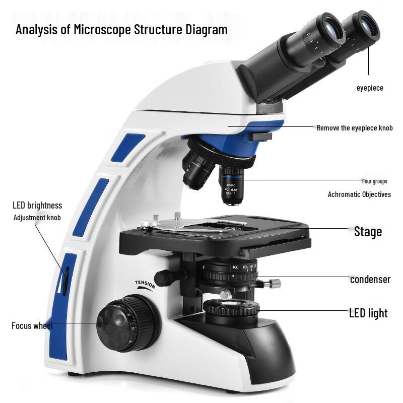 Lixun Professional High-Power Flat-Field Optical Microscope