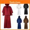 Vintage Guide Robe Hooded Cloak For Halloween Cosplay- 5 Colors