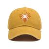 Top Water Washed Old Printed Baseball Cap Adult Versatile Hot Selling Spider Printed Water Washed Old Soft Top Sunshade Baseba