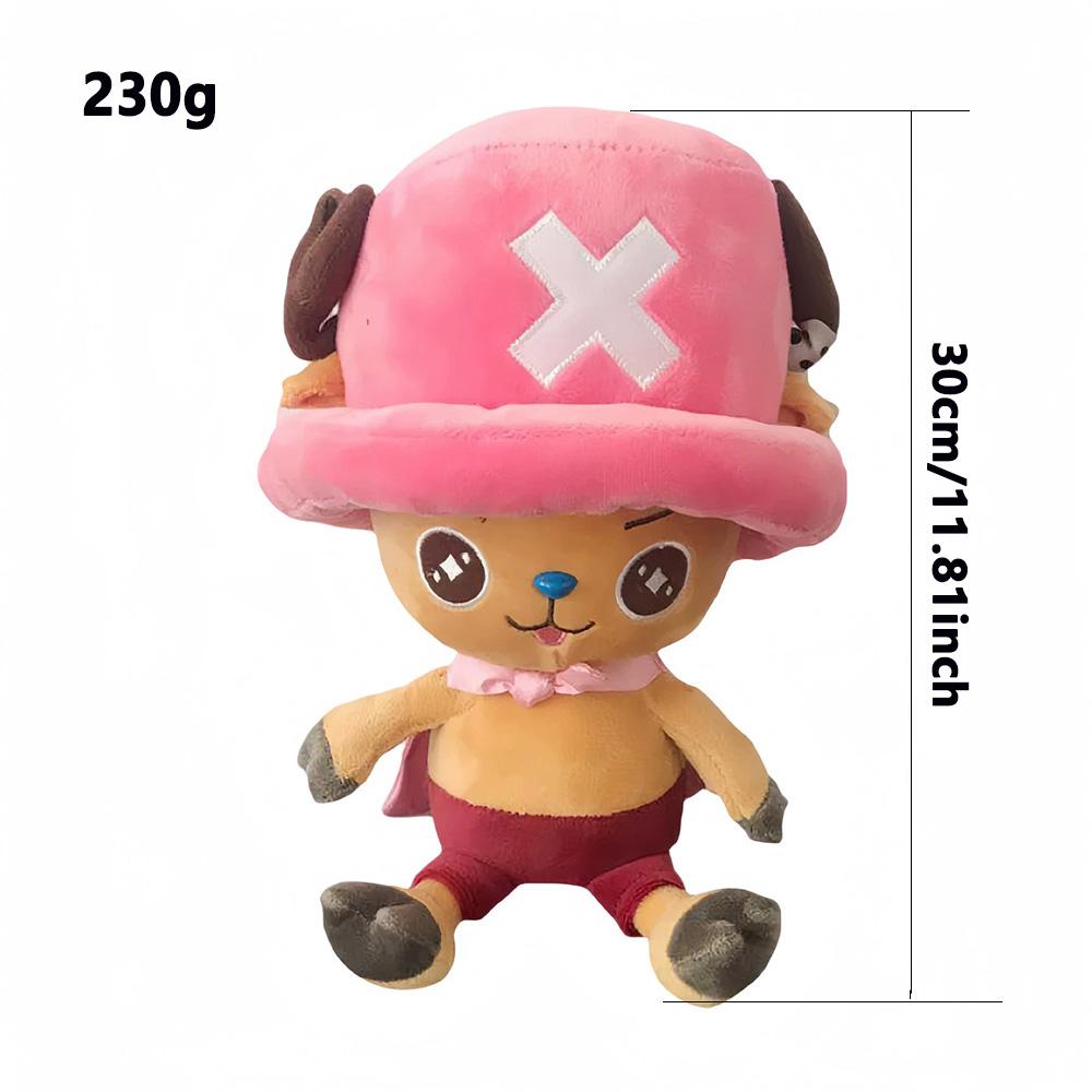 14-35cm/5.5-13.7inch Genuine ONE PIECE Stuffed Plush Toy Kawaii Plush Keychain Toy Tony Chopper Soft Stuffed Plush Doll Keychain